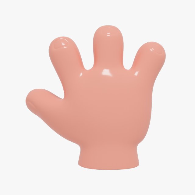hand cartoon 3D 모델 .c4d .max .obj .3ds .fbx .stl .blend 