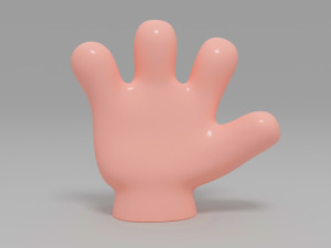 hand cartoon 3D 모델