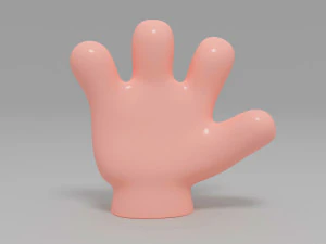 cartone animato a mano Modello 3D
