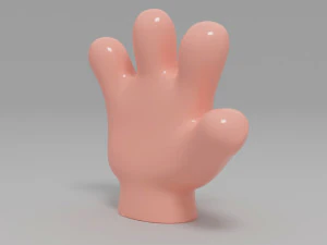 cartone animato a mano Modello 3D