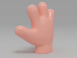 hand cartoon 3D 모델