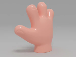 cartone animato a mano Modello 3D