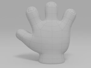 cartone animato a mano Modello 3D