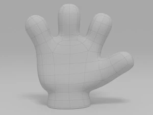 cartone animato a mano Modello 3D