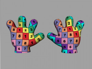 hand cartoon 3D 모델