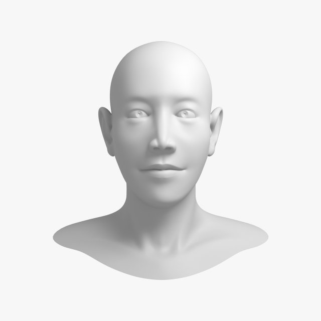 head 01 3D Model .c4d .max .obj .3ds .fbx .stl .blend 