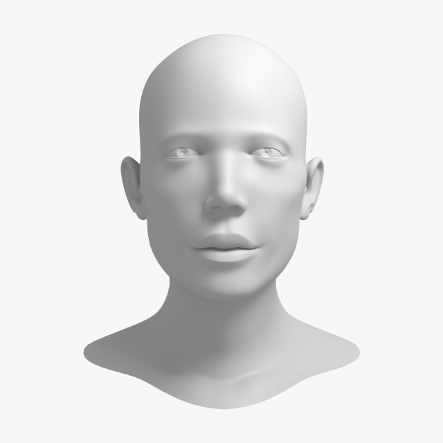head 03 3D 模型 .c4d .max .obj .3ds .fbx .stl .blend 