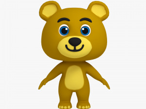 cartoon bear 3D Model