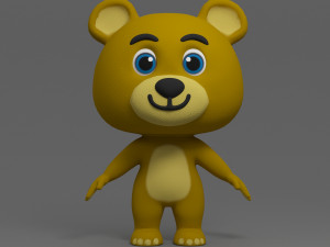 cartoon bear 3D Model