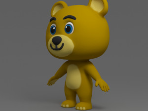 cartoon bear 3D Model