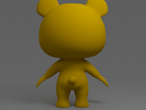 cartoon bear 3D Model
