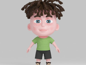 cartoon boy Model 3D