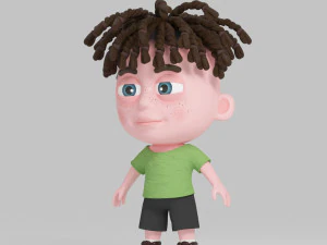 cartoon boy 3D Model