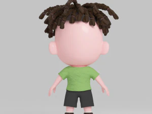 cartoon boy 3D Model