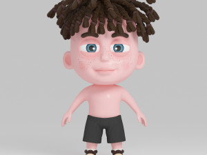 cartoon boy Model 3D