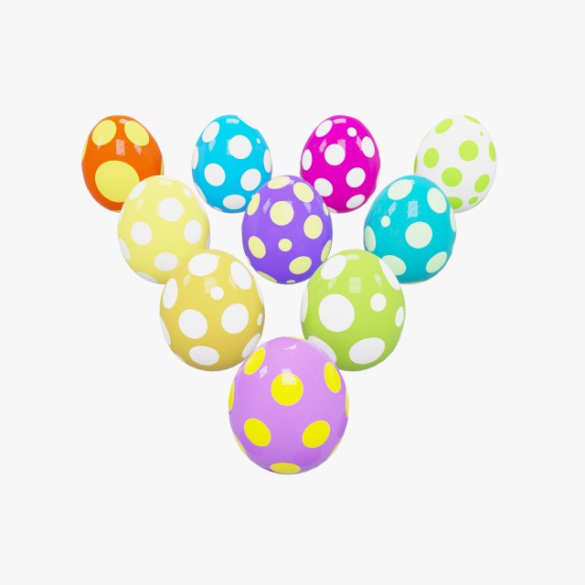 Dinosaur egg 3D Model .c4d .max .obj .3ds .fbx .stl .blend 