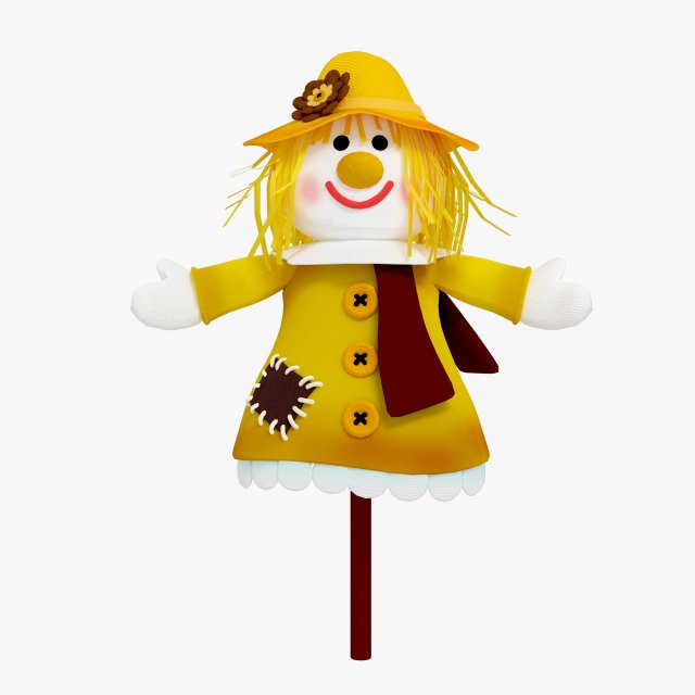 Scarecrow 3D-Modell .c4d .max .obj .3ds .fbx .stl .blend 