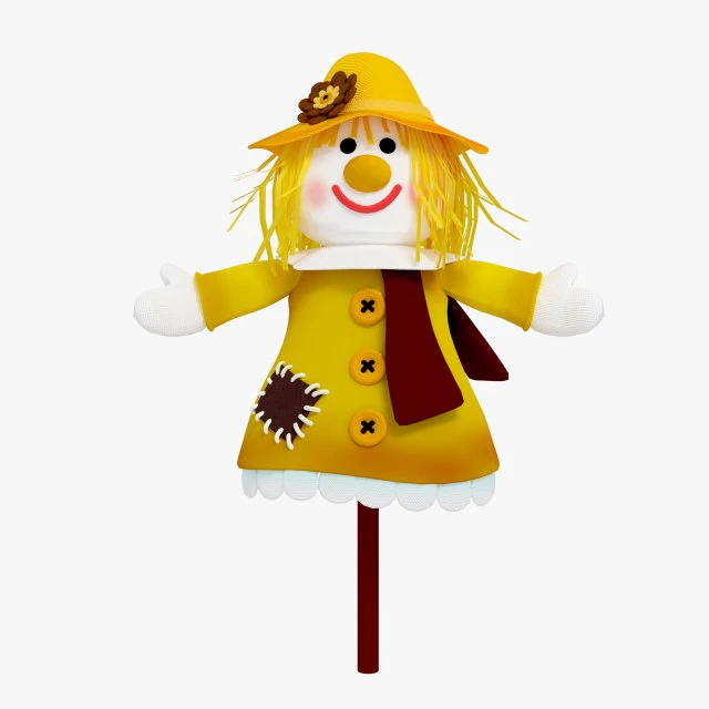 Пугало 3D Модель .c4d .max .obj .3ds .fbx .stl .blend 