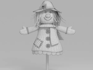 Пугало 3D Модель