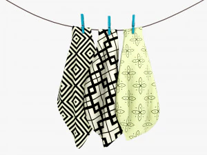 toalla colgante Modelo 3D