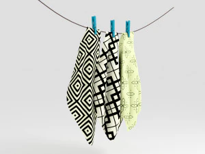 Hanging towel 3D Model