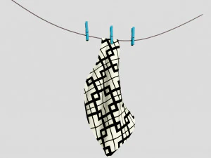 Hanging towel 3D Model