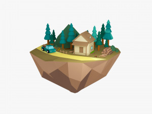 Low poly worlds 3D Model