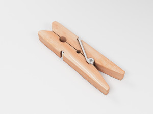 Wooden clamp Model 3D