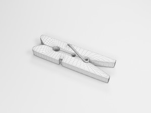 Wooden clamp Model 3D