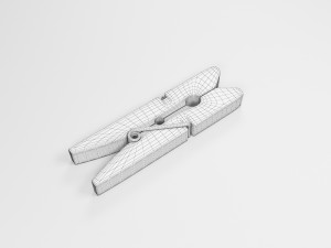 Wooden clamp Model 3D