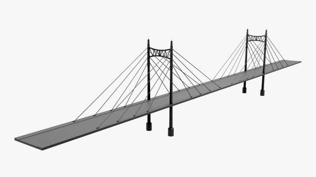 Bridge 3D Model .c4d .max .obj .3ds .fbx .stl .blend 