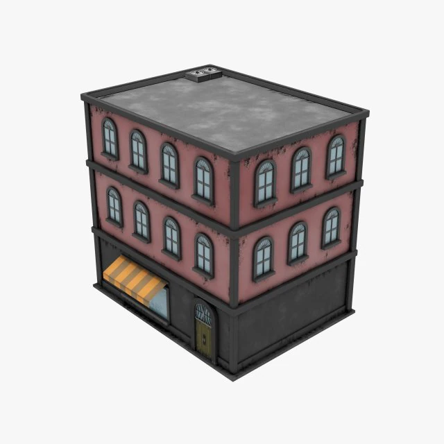 Building 3D Model .c4d .max .obj .3ds .fbx .stl .blend 