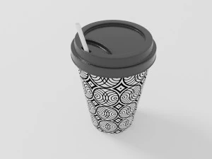 Bicchiere di carta Modello 3D