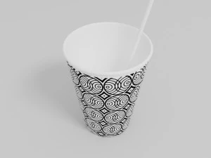 Bicchiere di carta Modello 3D