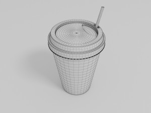 Paper cup Model 3D