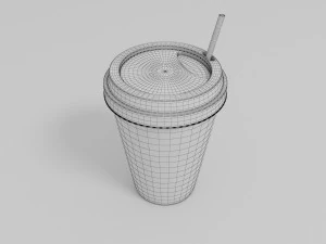 Bicchiere di carta Modello 3D