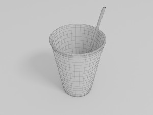 Paper cup Model 3D