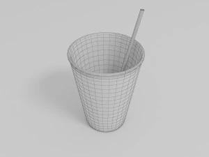 Bicchiere di carta Modello 3D
