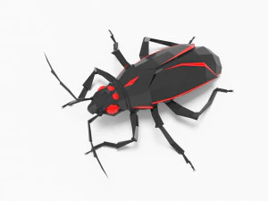 बग लो पॉली 3D मॉडल