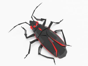 बग लो पॉली 3D मॉडल