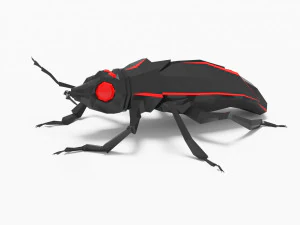 बग लो पॉली 3D मॉडल