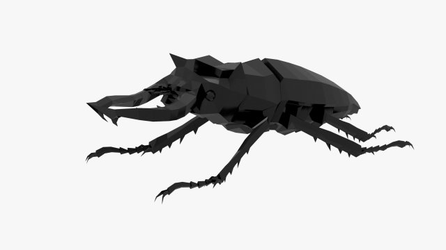 Bug low poly Model 3D .c4d .max .obj .3ds .fbx .stl .blend 