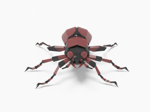 Bug low poly 3D मॉडल