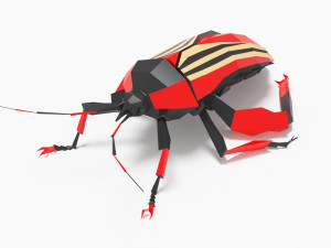 Bug low poly 3Dモデル