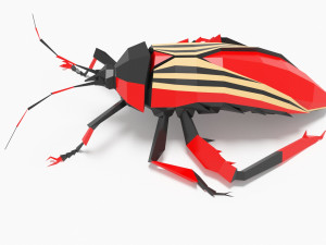 Bug low poly 3Dモデル