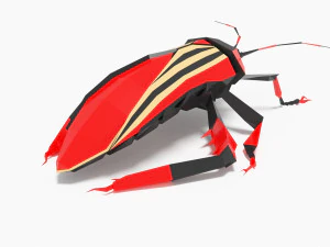 Bug low poly 3D Model