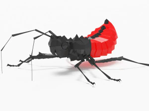 Błąd low-poly Model 3D