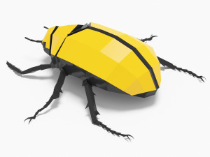 Bug low poly 3D 模型