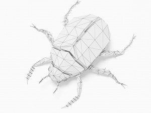 Bug low poly 3D 模型