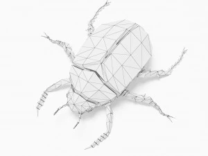 Bug low poly 3D Model